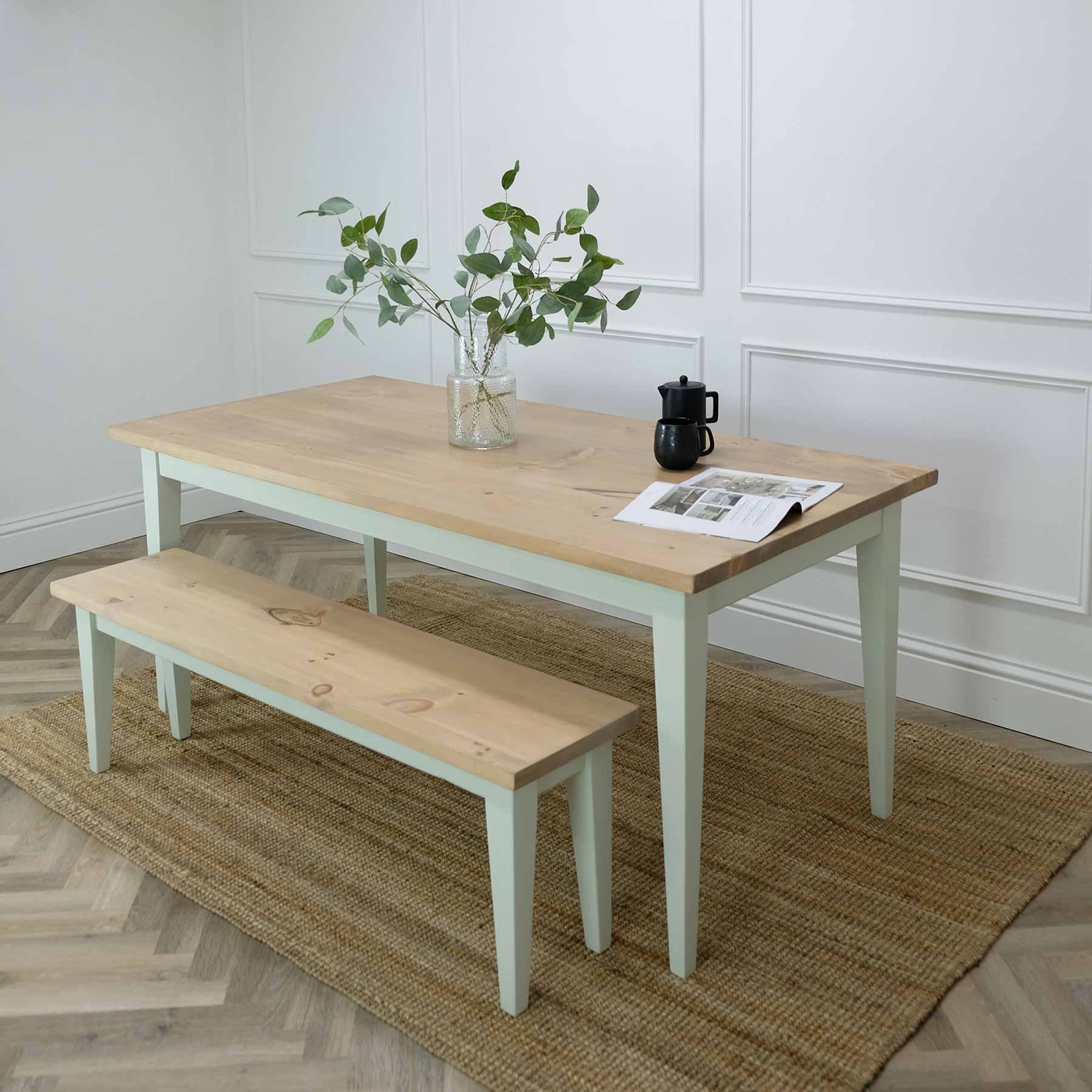2.-Slim-Tapered-Leg-Dining-Table-with-Rustic-Pine-Top-STTAB.PBPT