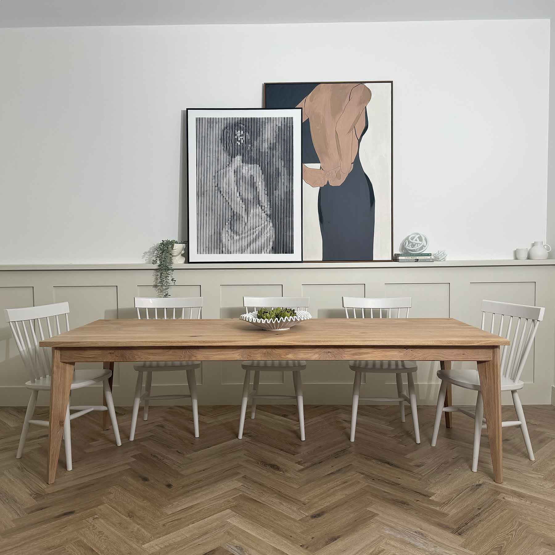Solid Oak Harrow Dining Table - Image 2