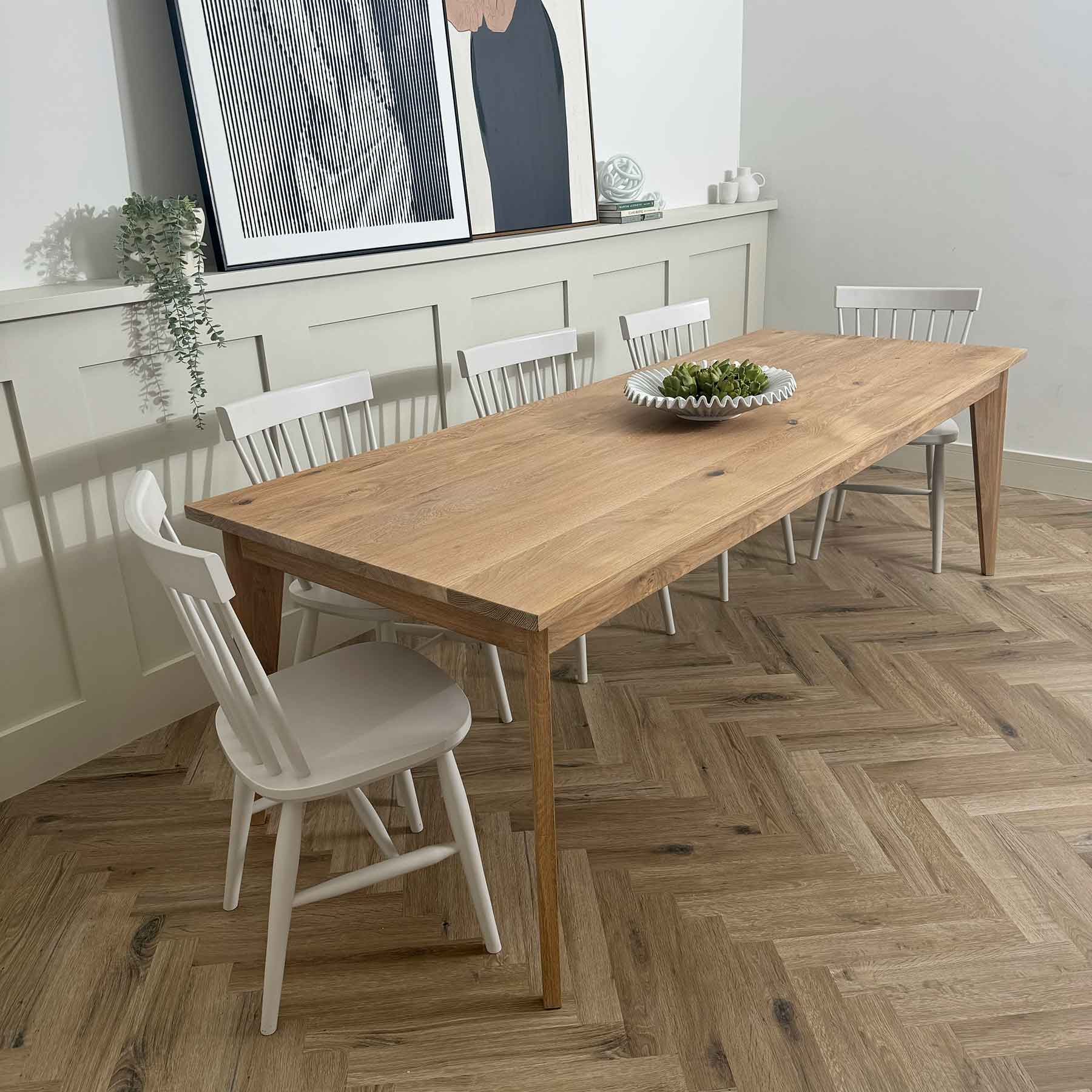 Solid Oak Harrow Dining Table - Image 5