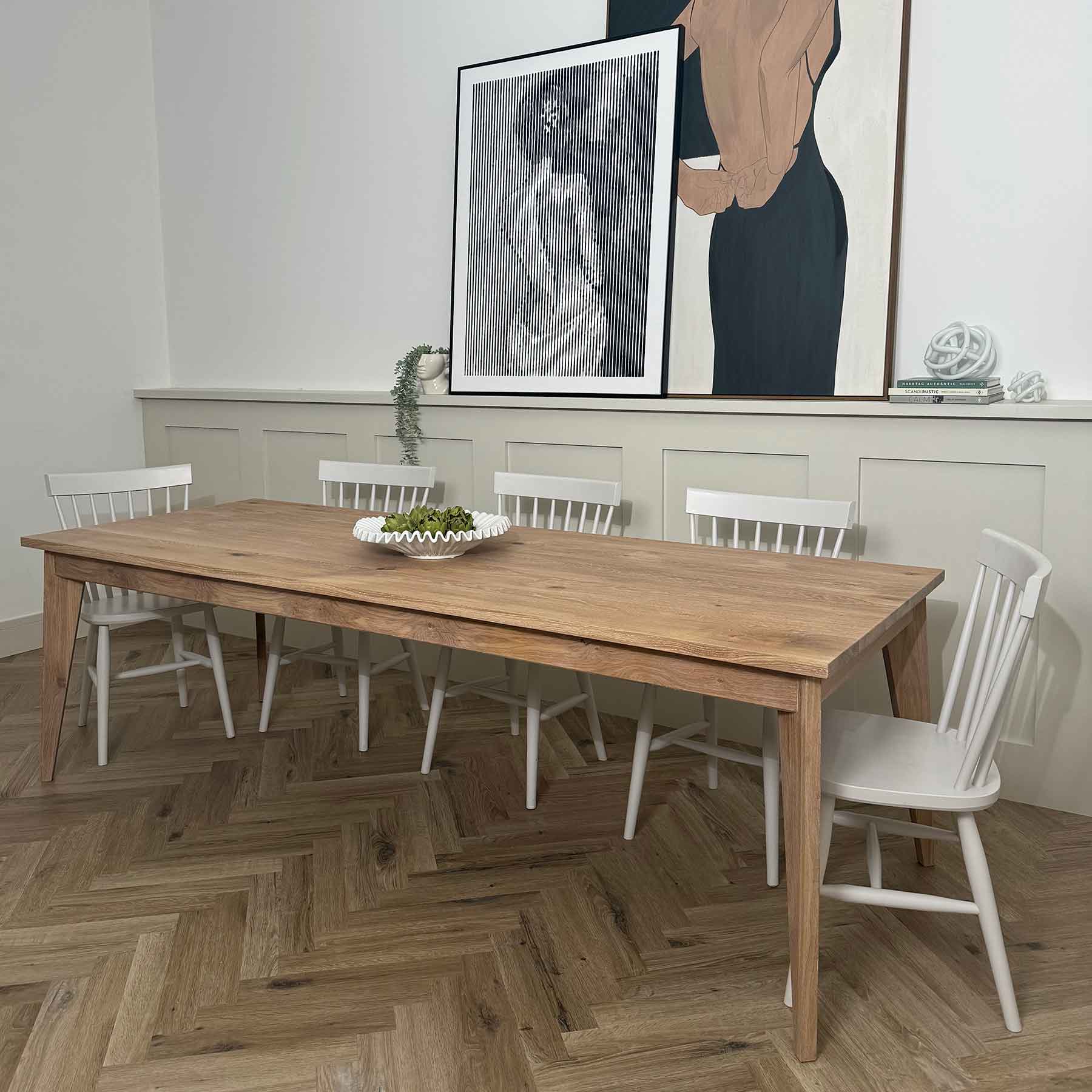 Solid Oak Harrow Dining Table - Image 3