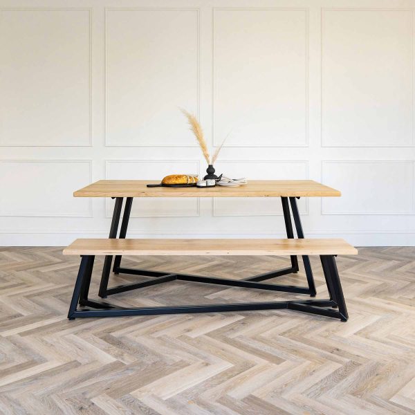 Empire Dining Table with Solid Oak Top