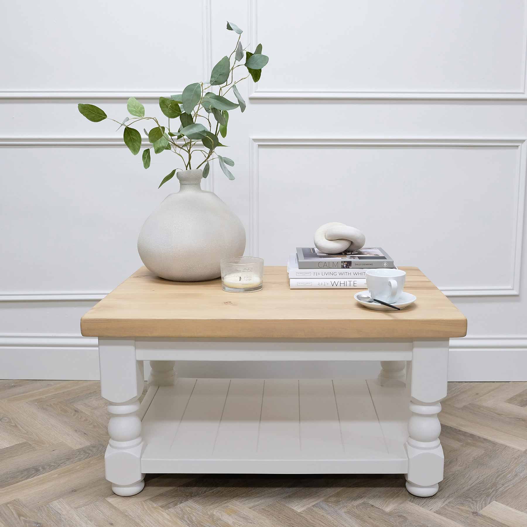 Refectory Coffee Table - Pine Top - Image 5