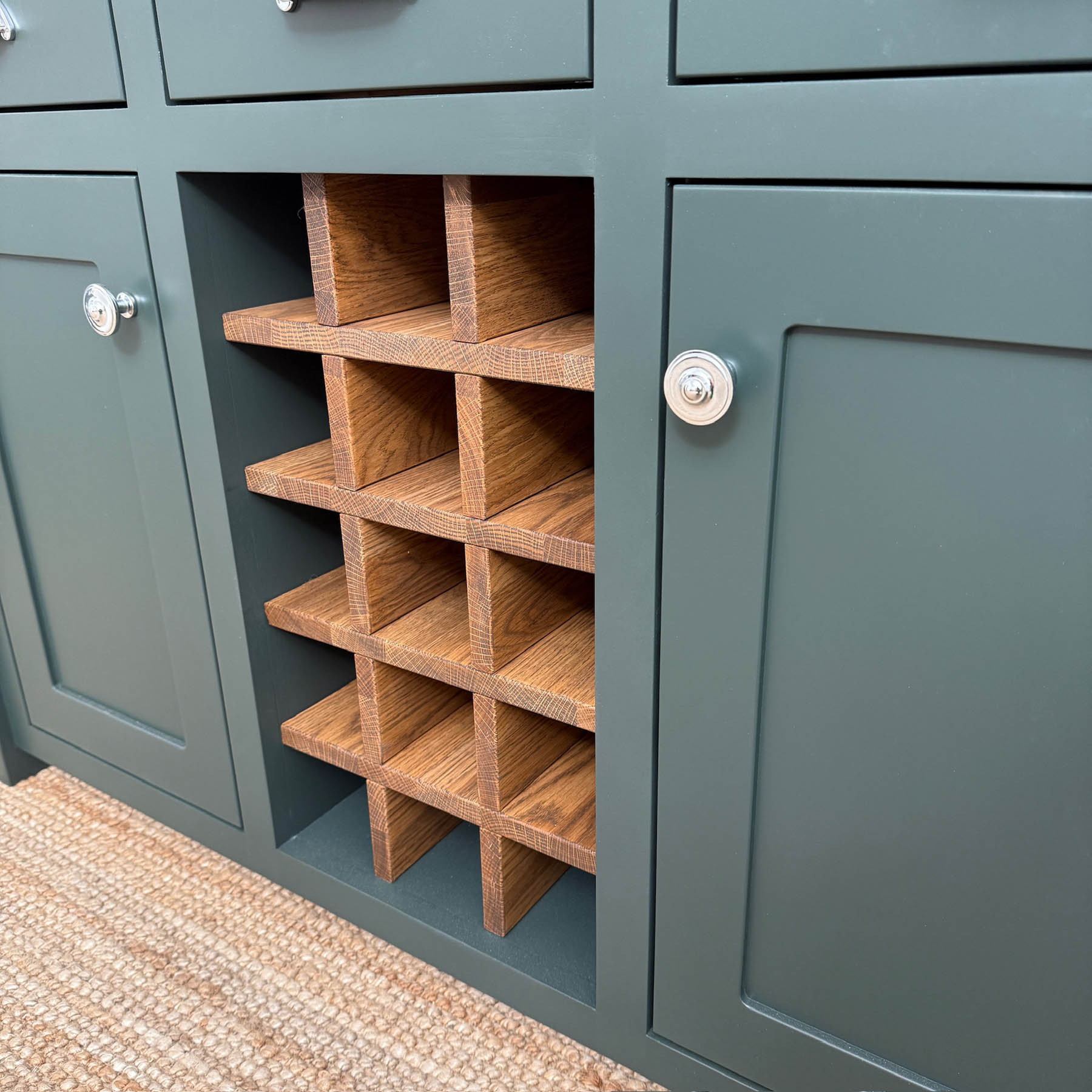 Oak top Ranmoor sideboard studio green castle brown