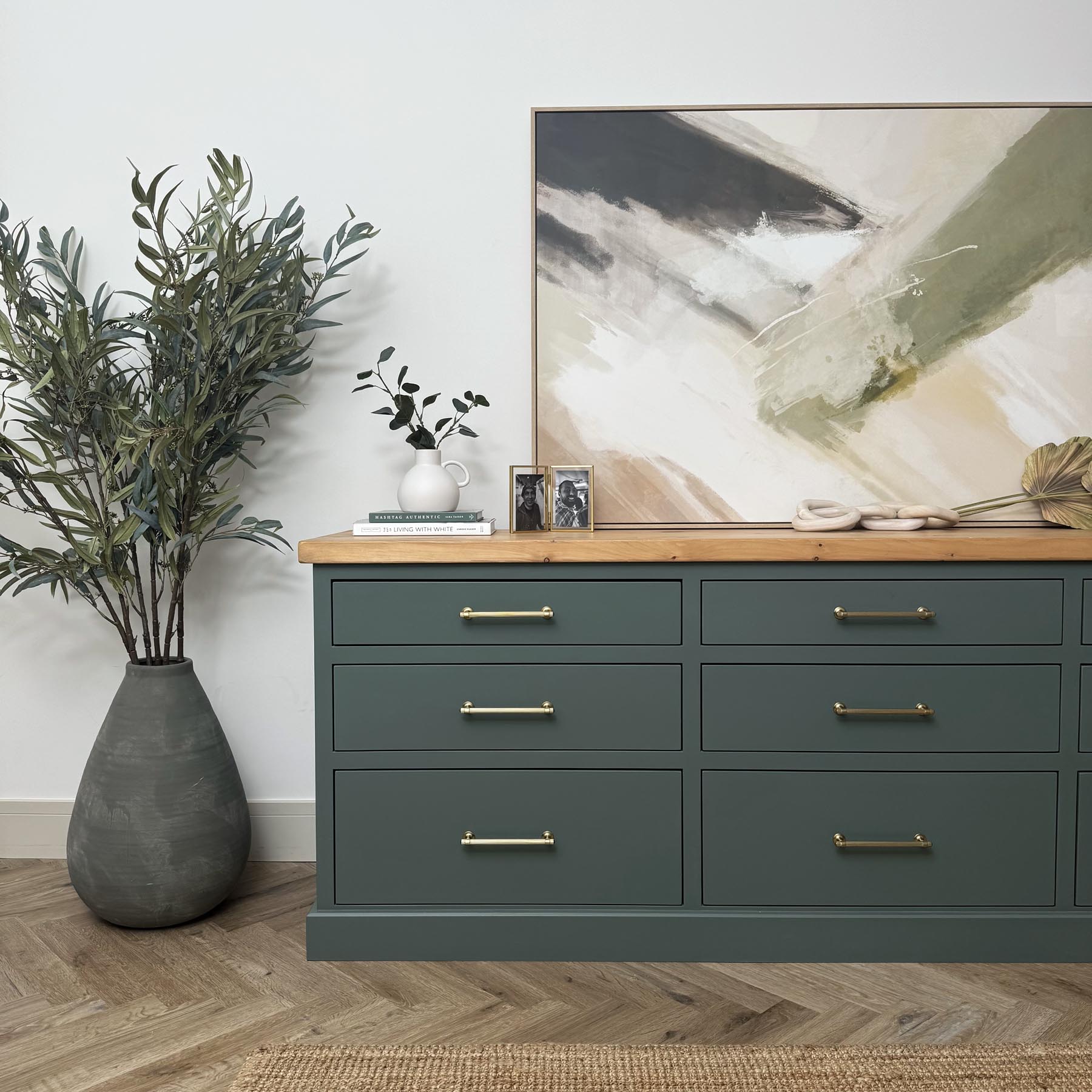 Hayden Drawers - 9 Drawer Chest - Pine Top - Image 4