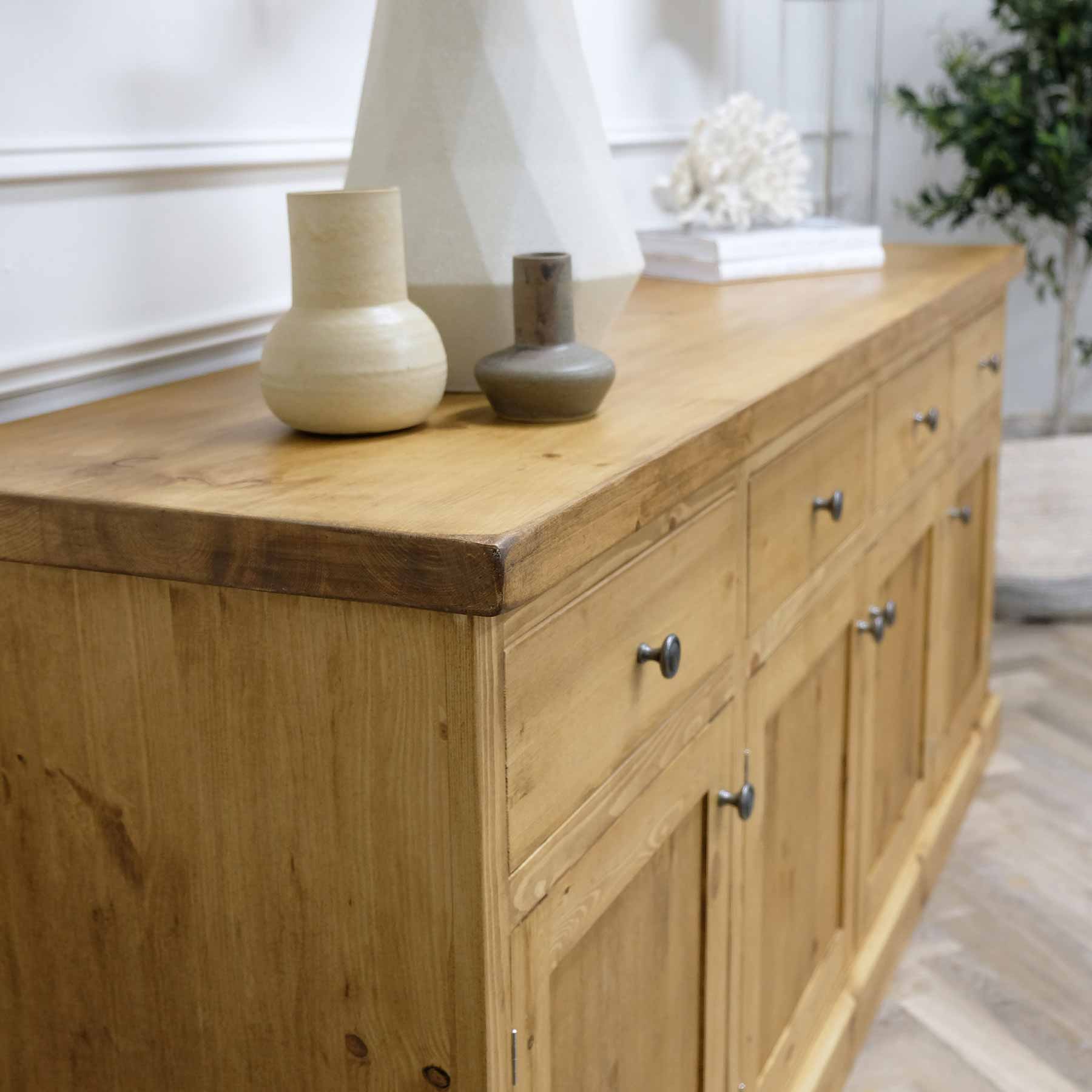 Buxton pine wood sideboard