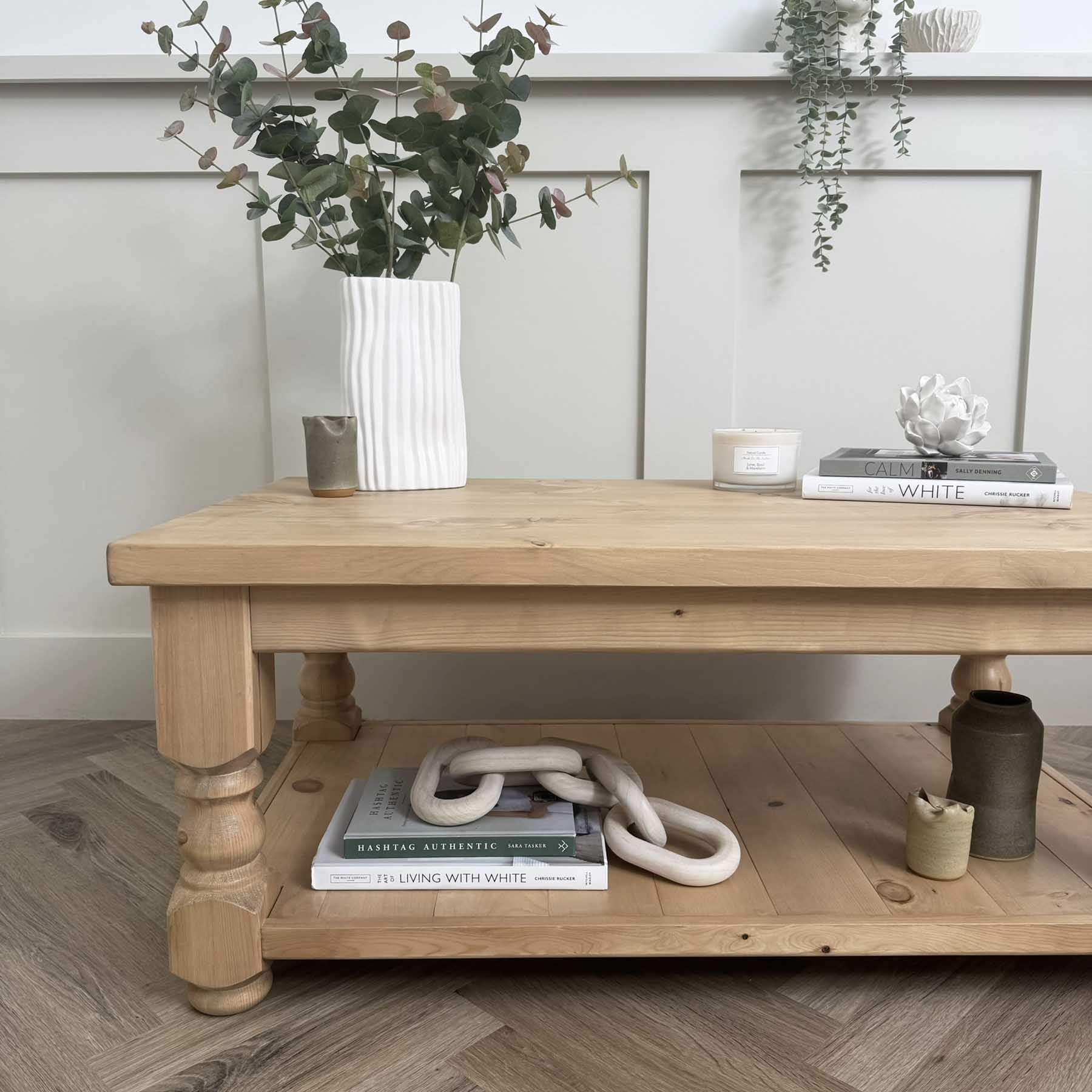 Pine Refectory coffee table 110x65 Natural Oak