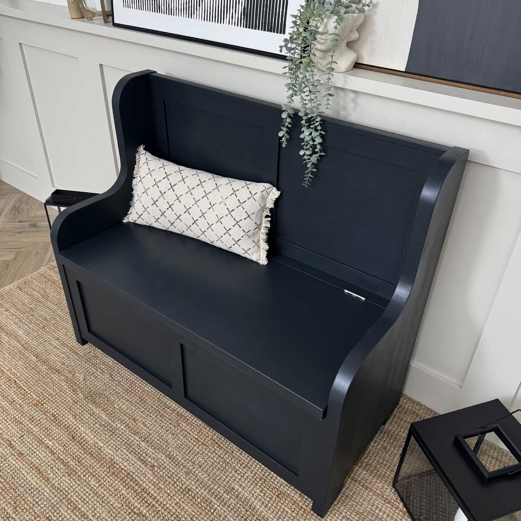 Norwood Monks Storage Bench - Solid Pine - Image 6