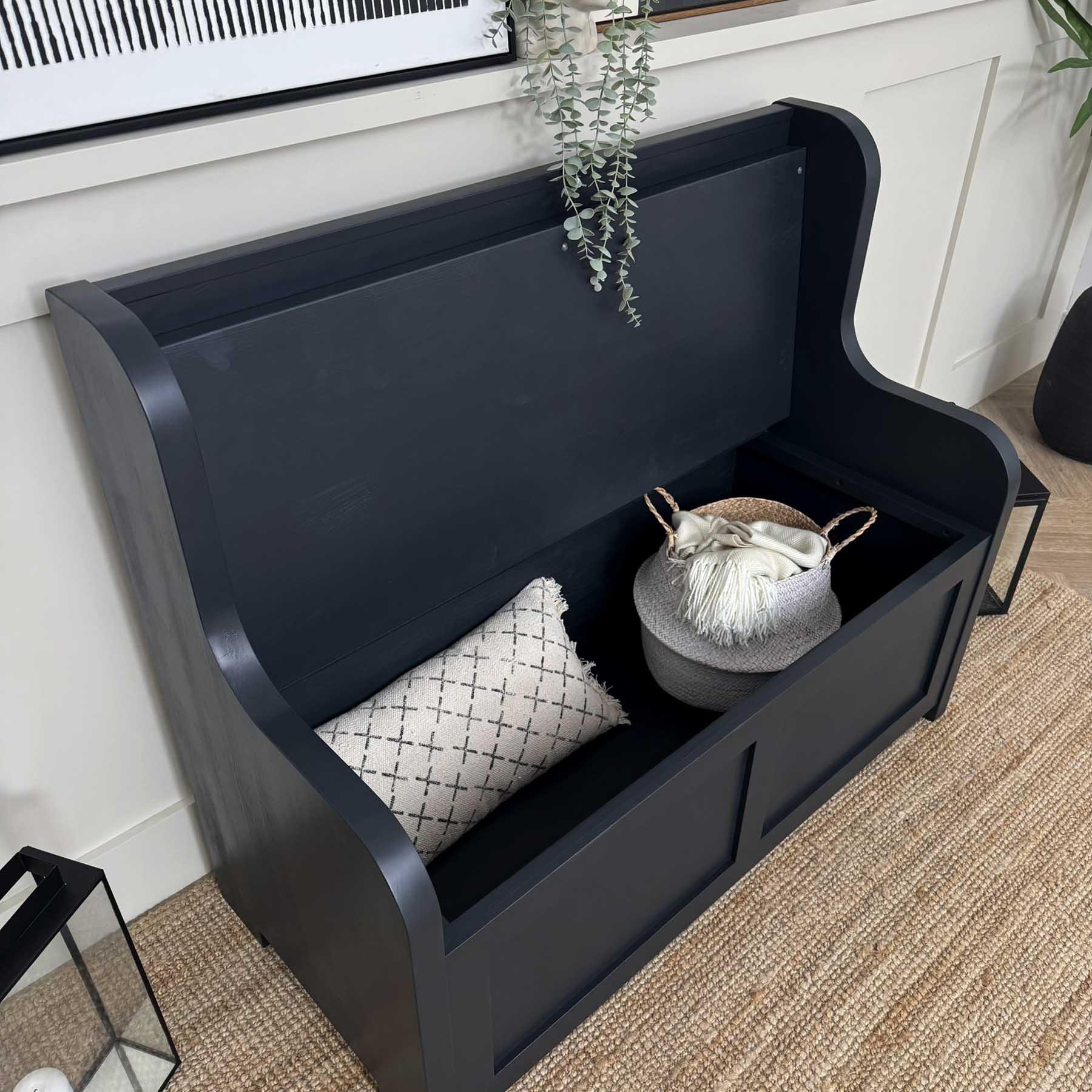 Norwood Monks Storage Bench - Solid Pine - Image 7
