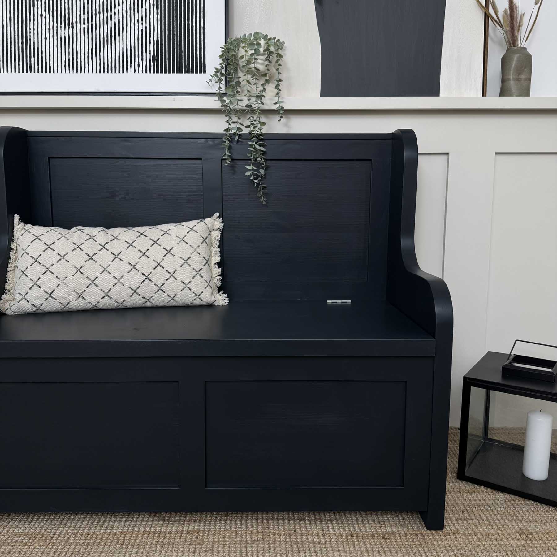 Norwood Monks Storage Bench - Solid Pine - Image 8