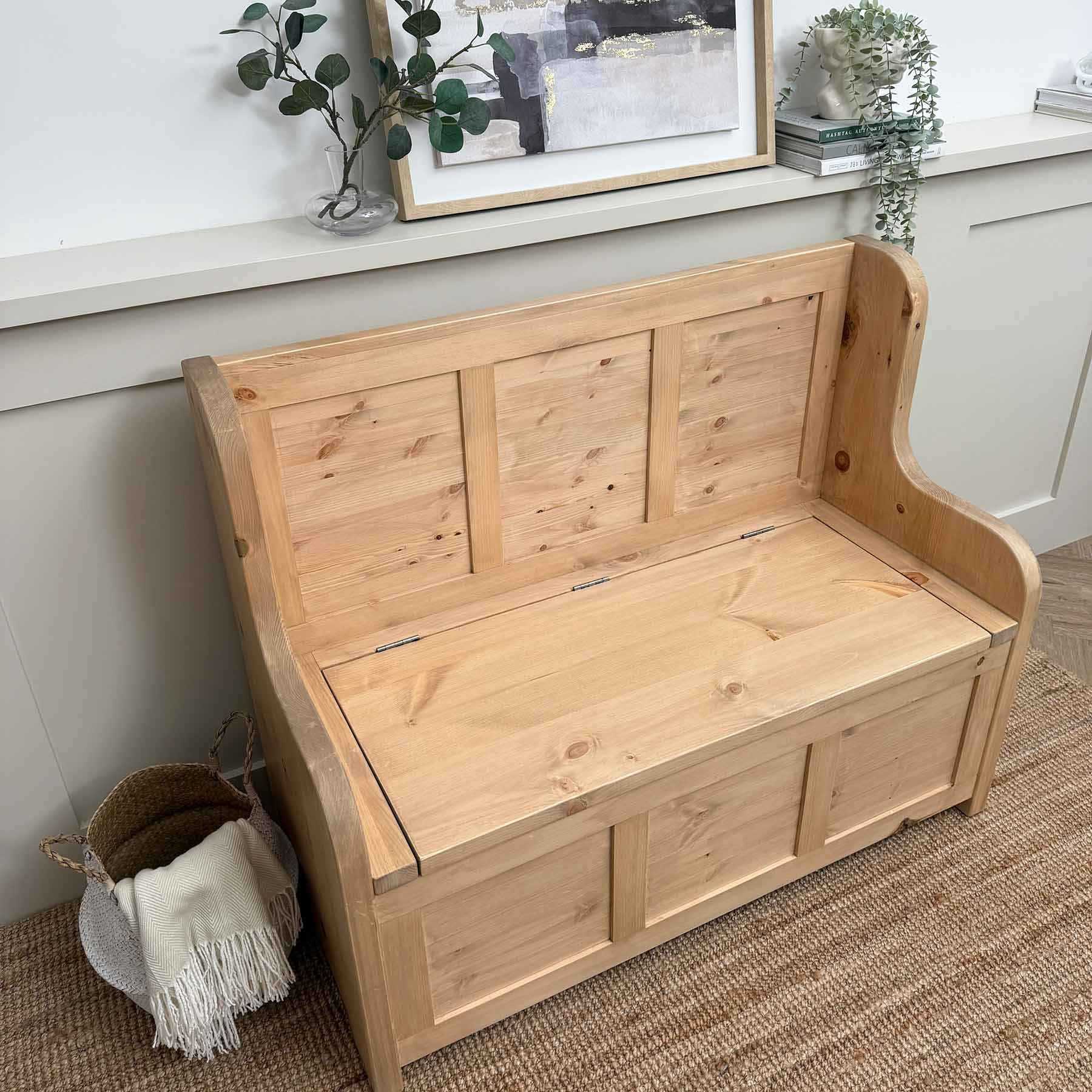 Norwood-Monks-Bench-125-x55x100-Weathered-Oak--Closed