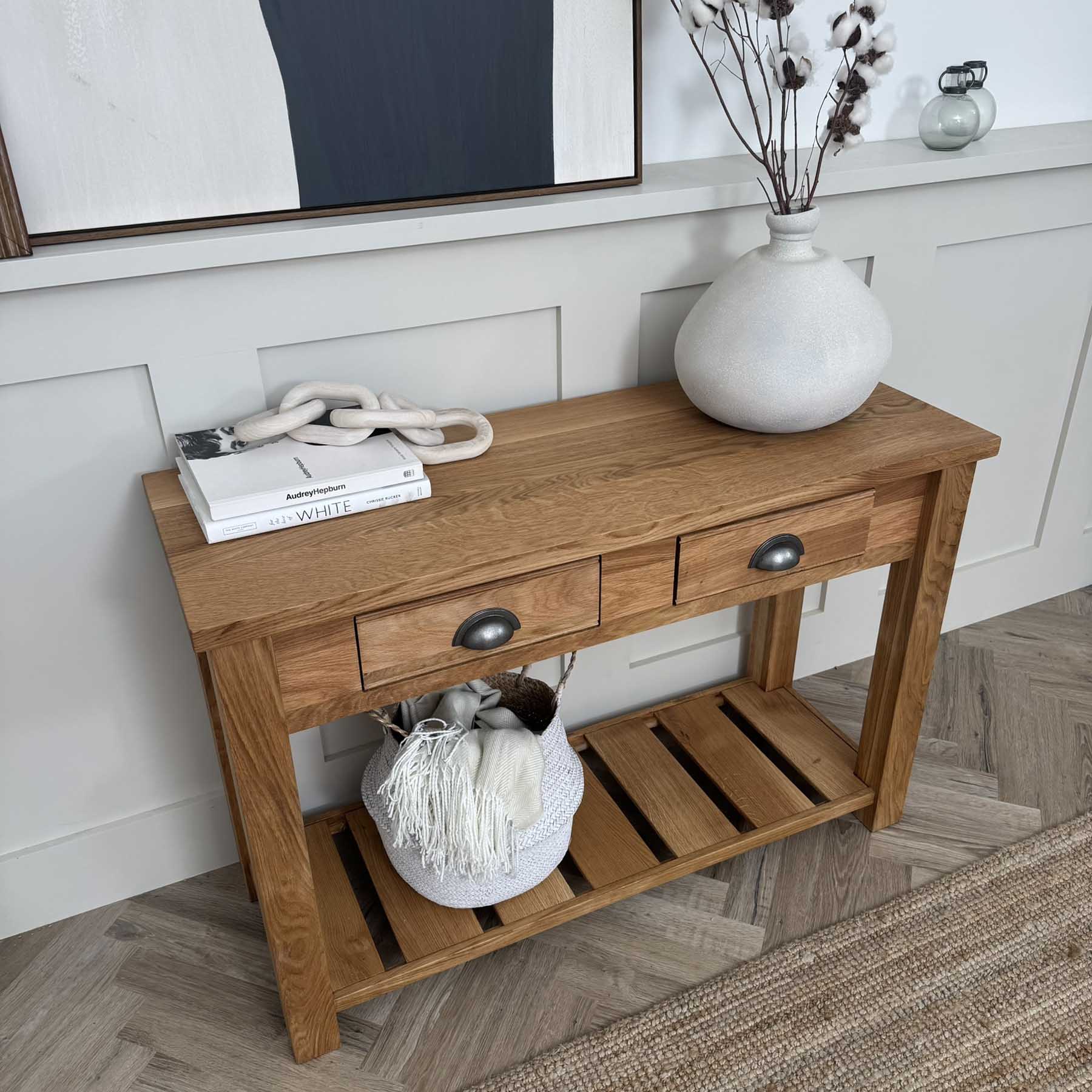 Oak Clarke Console 120x45 - Pure