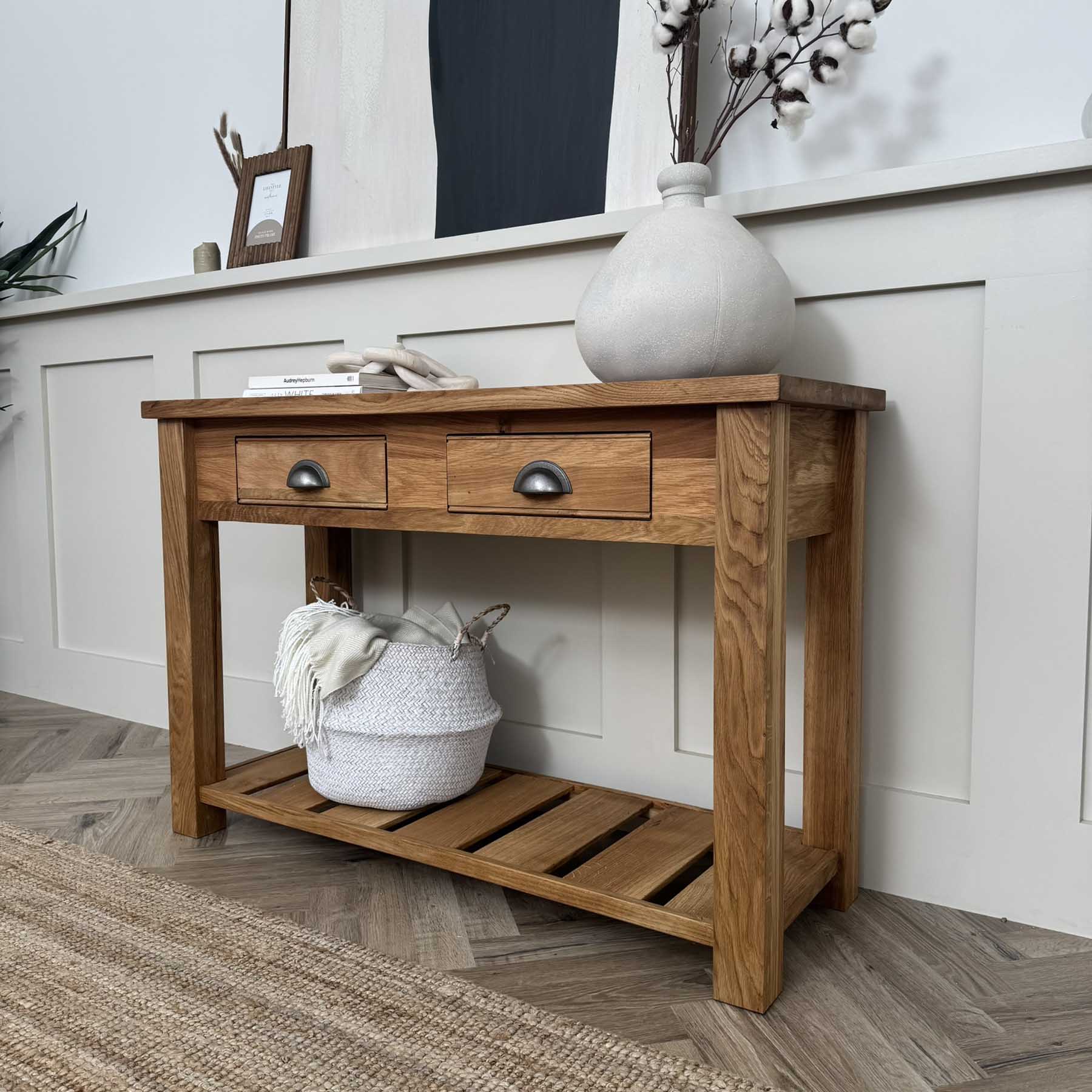 Oak Clarke Console 120x45 - Pure