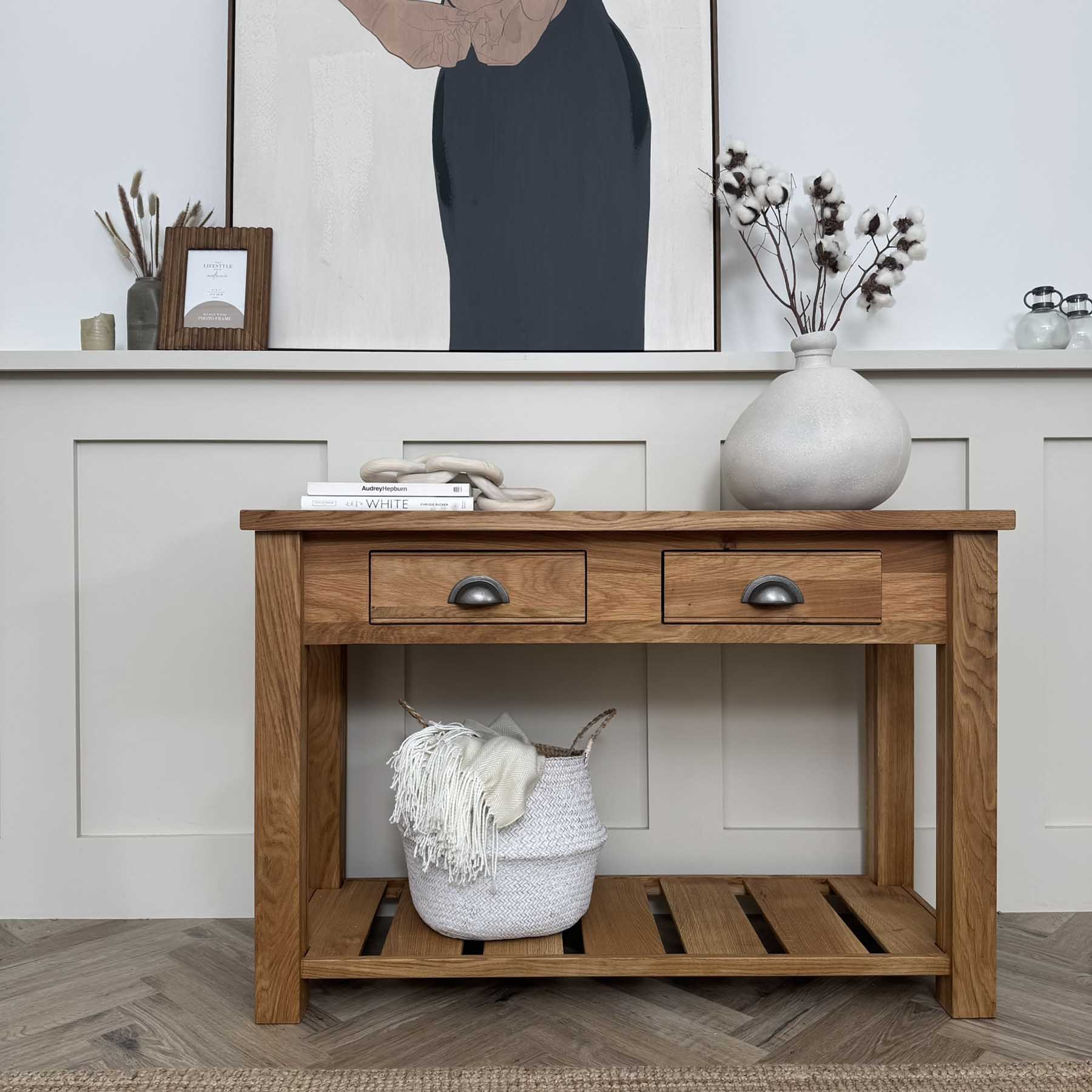 Oak Clarke Console 120x45 - Pure