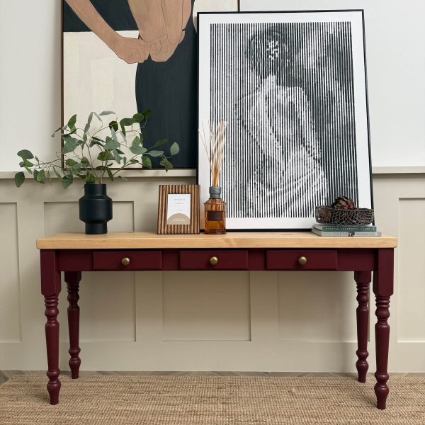 Windsor Console Table - Pine Top