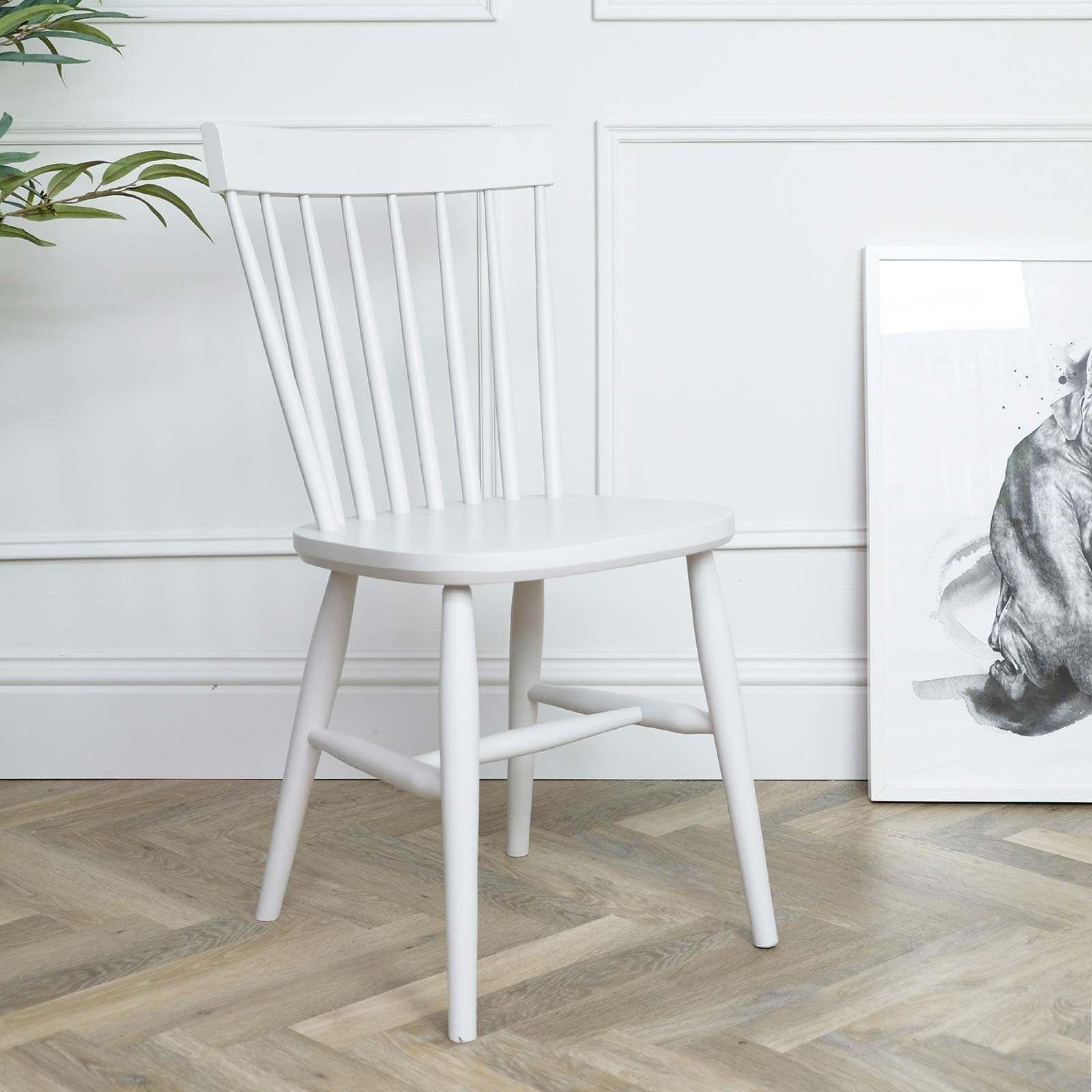 Scandi Stick Back Dining Chair - Image 6