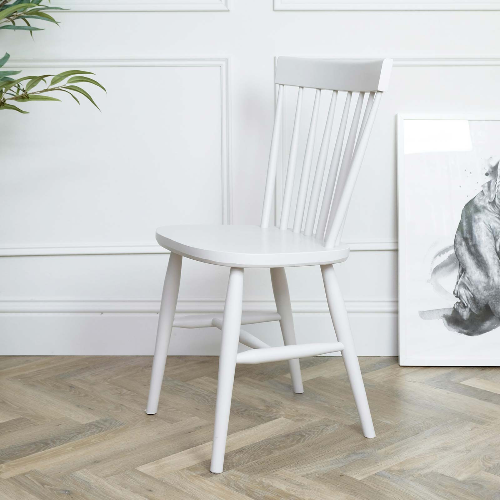 Scandi Stick Back Dining Chair - Image 4