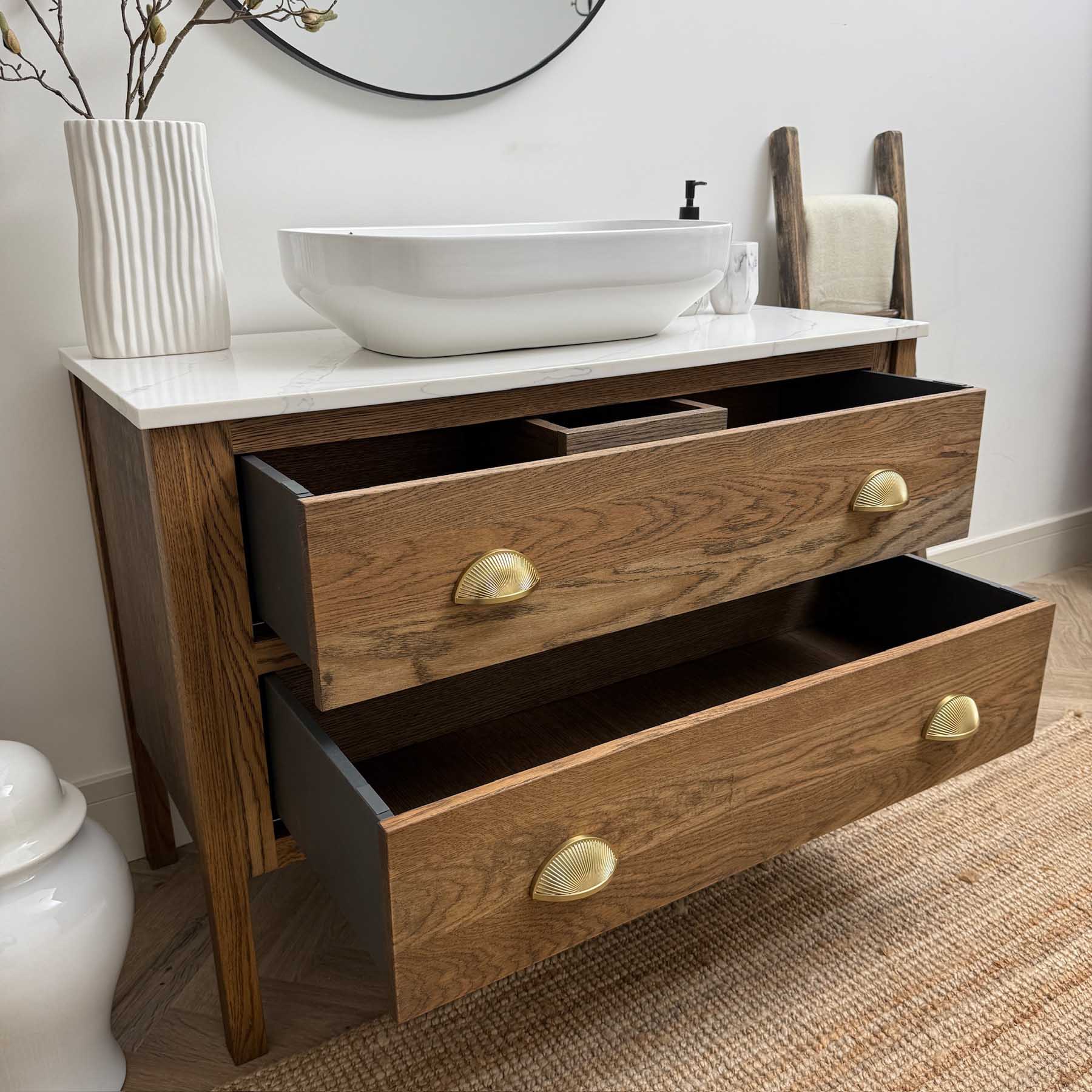 Soho Bathroom Vanity - Oak - Image 4