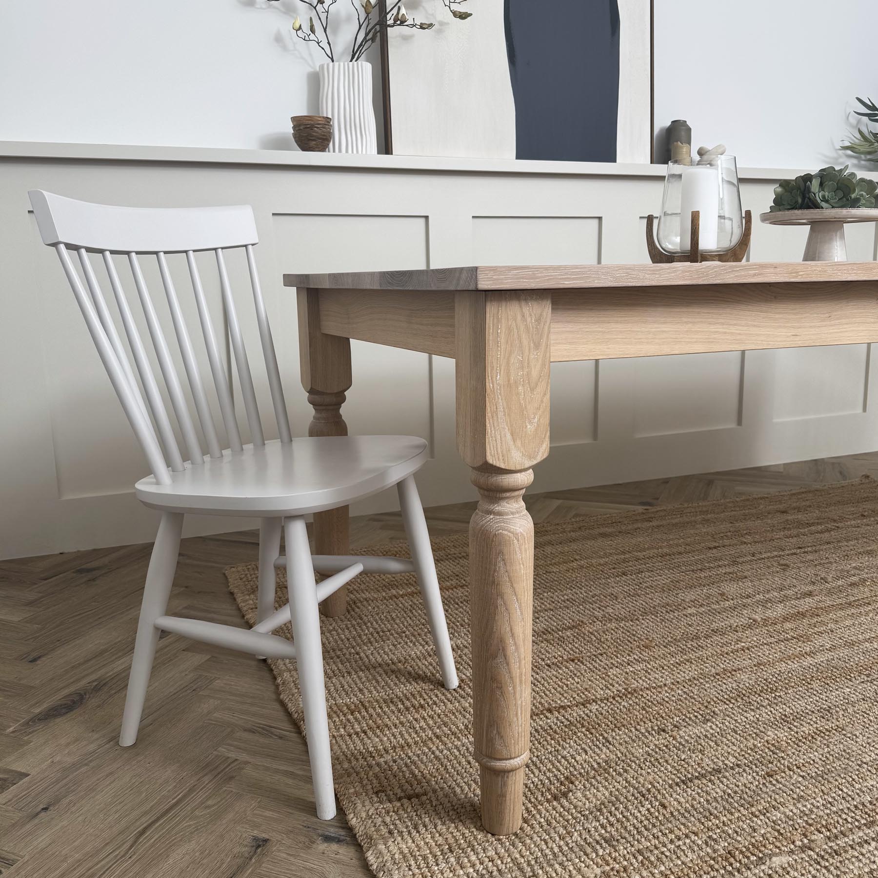 Oak Norse table 210x98 - White