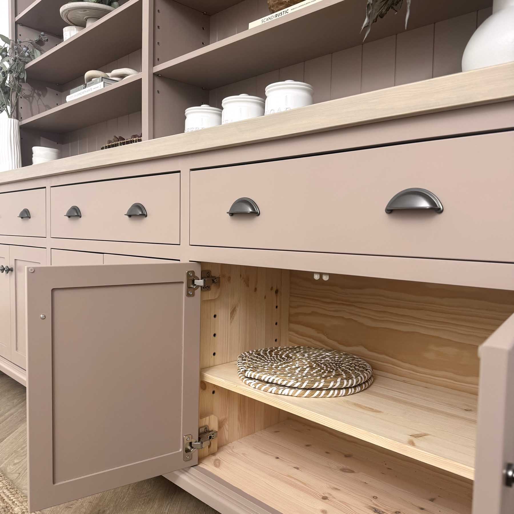 Pine Large Edwin Dresser 250x44 - Dead Salmon, Driftwood grey 25%