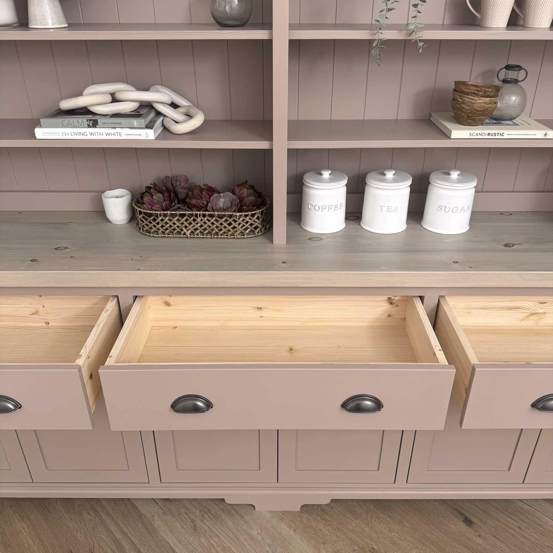Pine Large Edwin Dresser 250x44 - Dead Salmon, Driftwood grey 25%