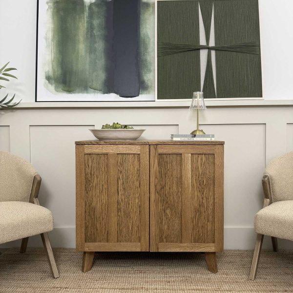 Oak Harrow Small Sideboard in Castle Brown